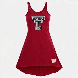 Retro Brand Texas Tech Womens Tank Dress XS Red High Low Casual Outfit New w Tag